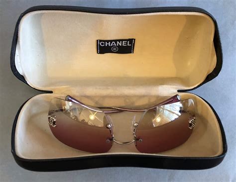 chanel sunglasses rimless|chanel rimless sunglasses vintage.